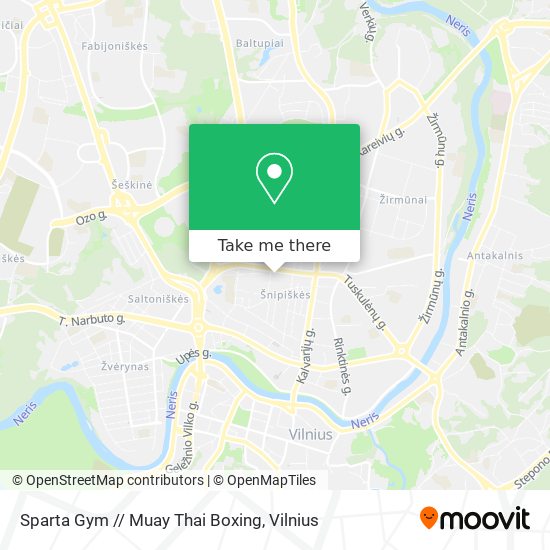 Карта Sparta Gym // Muay Thai Boxing