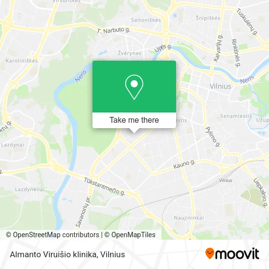 Карта Almanto Viruišio klinika