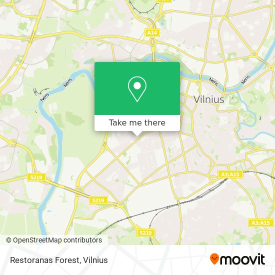 Карта Restoranas Forest