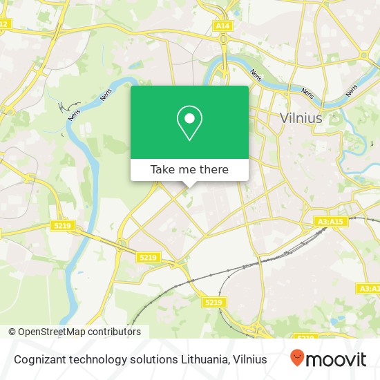 Cognizant technology solutions Lithuania map