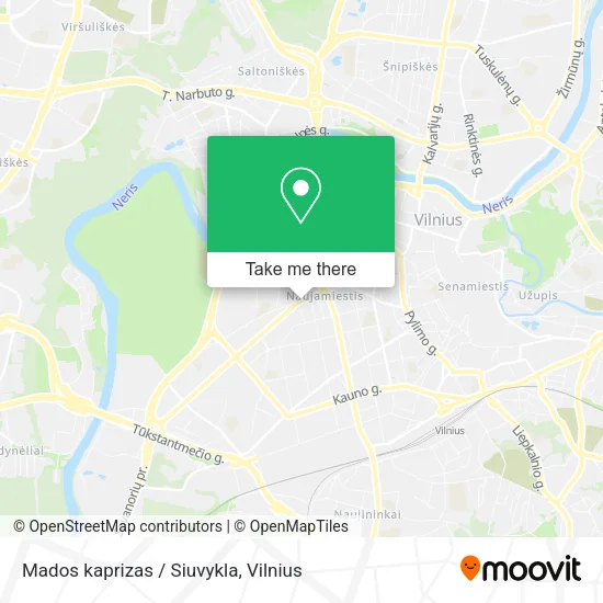 Карта Mados kaprizas / Siuvykla