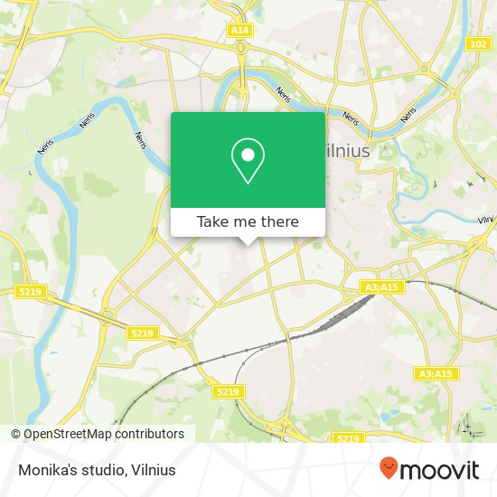 Monika's studio map