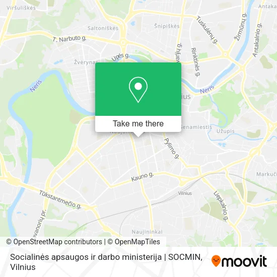Карта Socialinės apsaugos ir darbo ministerija | SOCMIN