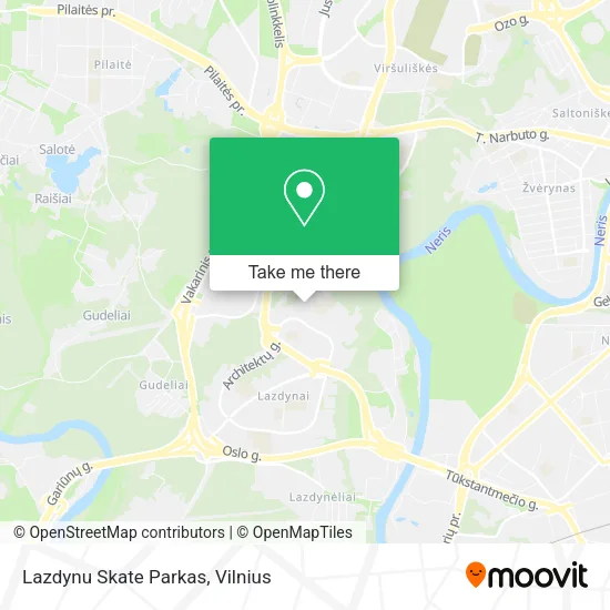 Карта Lazdynu Skate Parkas
