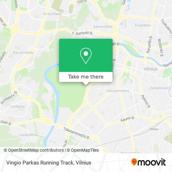 Vingio Parkas Running Track map