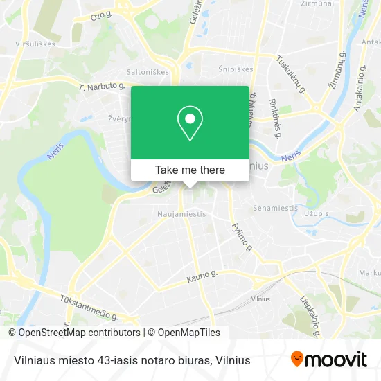 Карта Vilniaus miesto 43-iasis notaro biuras