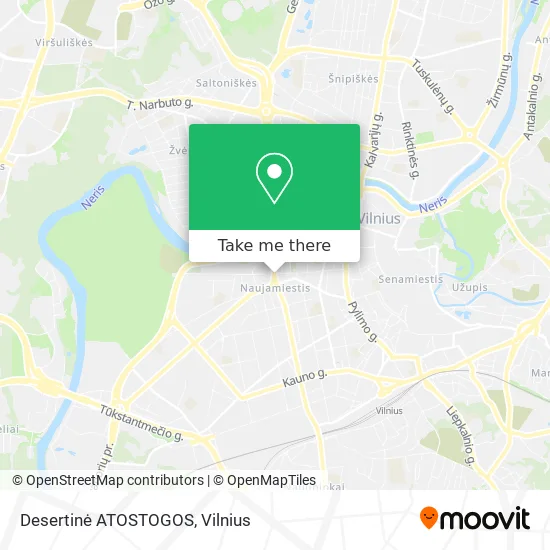 Карта Desertinė ATOSTOGOS
