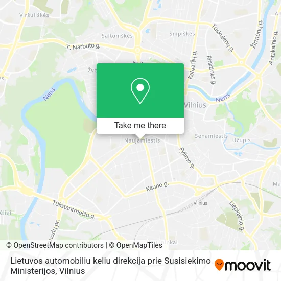 Карта Lietuvos automobiliu keliu direkcija prie Susisiekimo Ministerijos