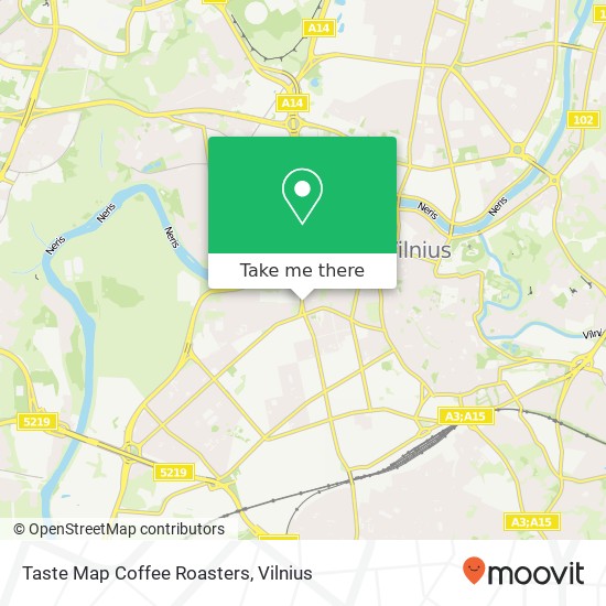 Taste Map Coffee Roasters map