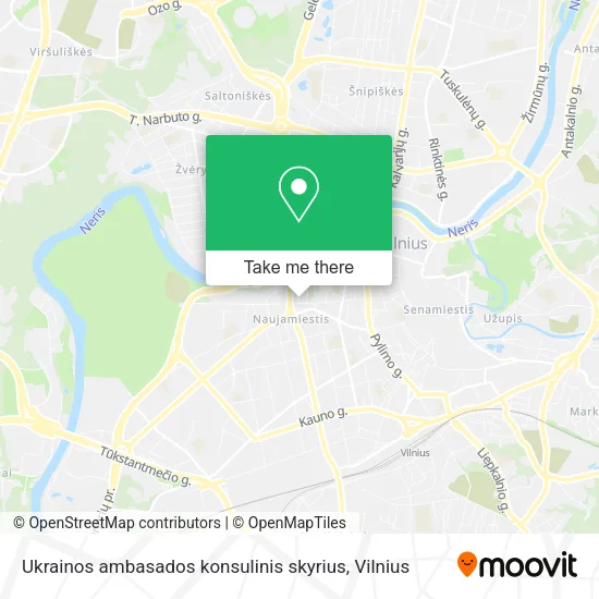 Карта Ukrainos ambasados konsulinis skyrius