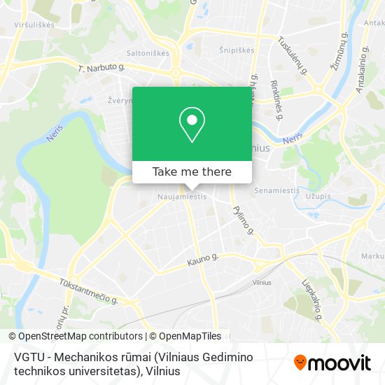 VGTU - Mechanikos rūmai (Vilniaus Gedimino technikos universitetas) map