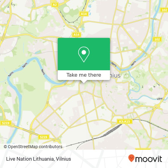 Live Nation Lithuania map