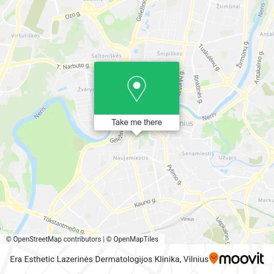 Карта Era Esthetic Lazerinės Dermatologijos Klinika