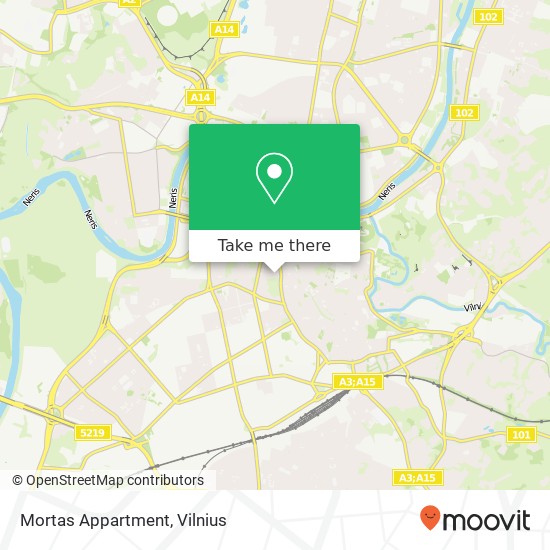 Mortas Appartment map