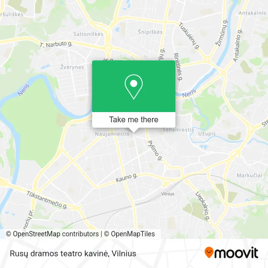 Карта Rusų dramos teatro kavinė