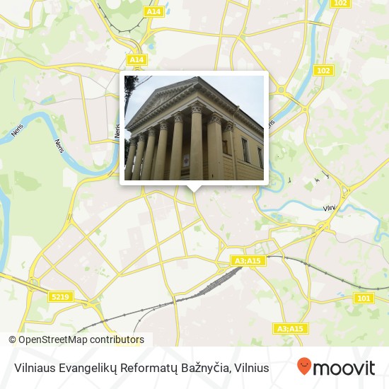 Vilniaus Evangelikų Reformatų Bažnyčia map