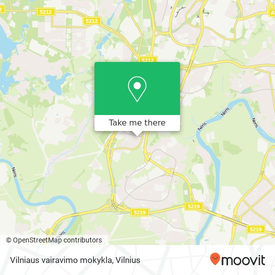 Vilniaus vairavimo mokykla map