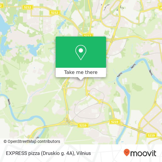 Карта EXPRESS pizza (Druskio g. 4A)