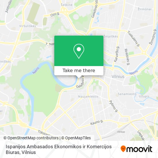 Ispanijos Ambasados Ekonomikos ir Komercijos Biuras map