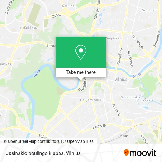 Карта Jasinskio boulingo klubas