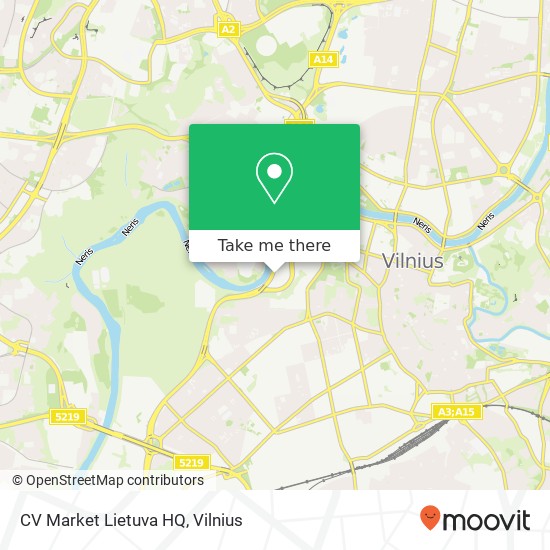 CV Market Lietuva HQ map