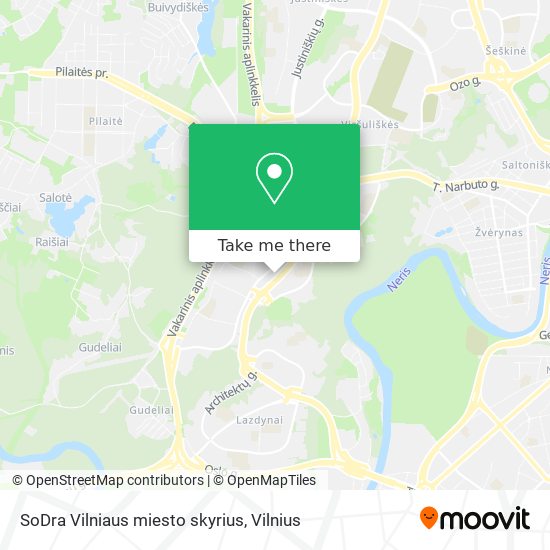 Карта SoDra Vilniaus miesto skyrius