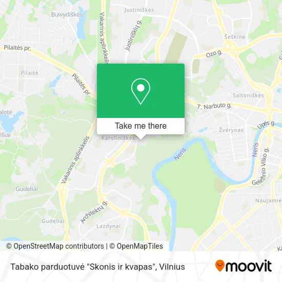 Карта Tabako parduotuvė "Skonis ir kvapas"