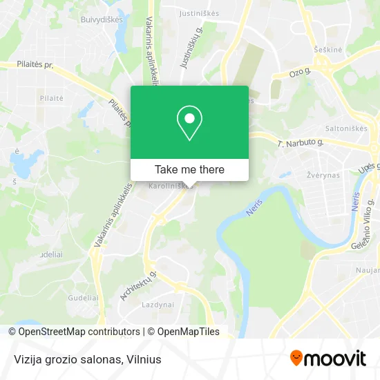 Карта Vizija grozio salonas
