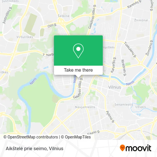 Карта Aikštelė prie seimo