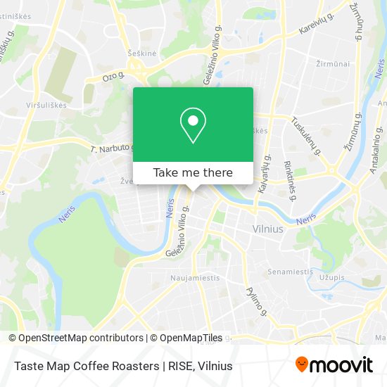 Taste Map Coffee Roasters | RISE map