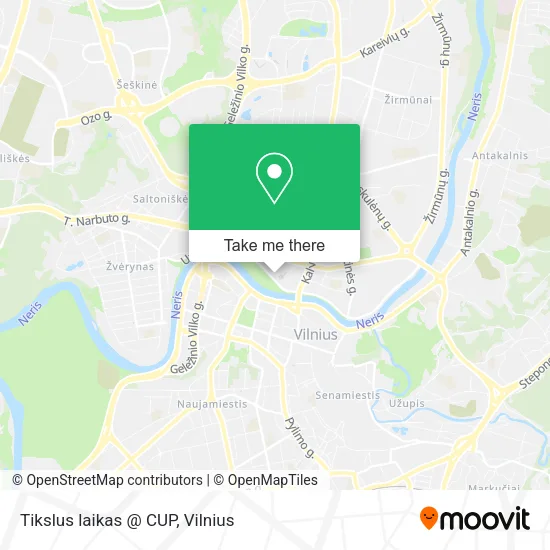 Карта Tikslus laikas @ CUP