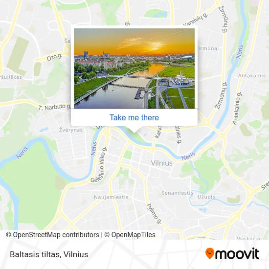 Карта Baltasis tiltas