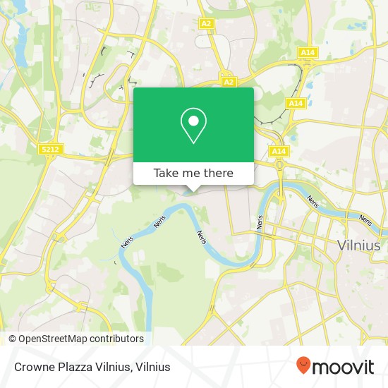 Crowne Plazza Vilnius map