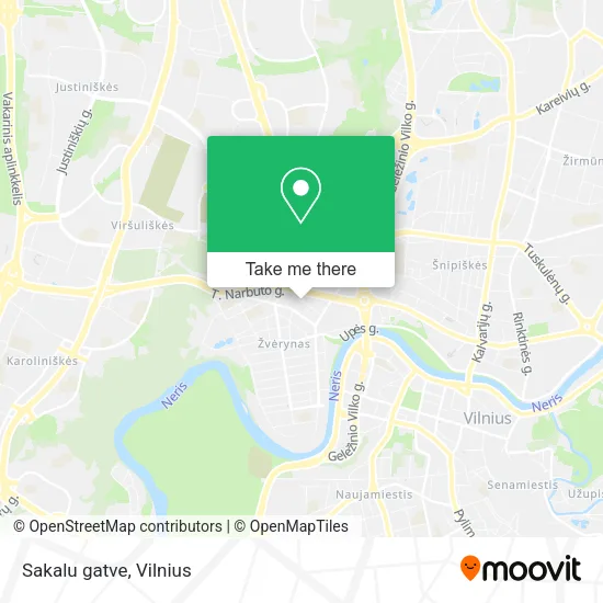 Карта Sakalu gatve