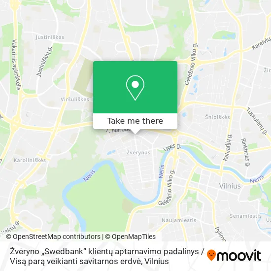 Žvėryno „Swedbank“ klientų aptarnavimo padalinys / Visą parą veikianti savitarnos erdvė map