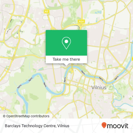 Barclays Technology Centre map