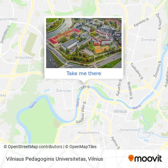 Карта Vilniaus Pedagoginis Universitetas