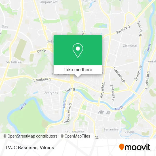 Карта LVJC Baseinas