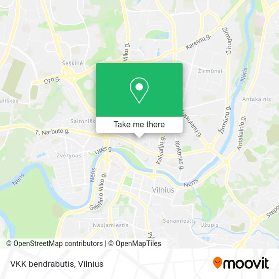 Карта VKK bendrabutis