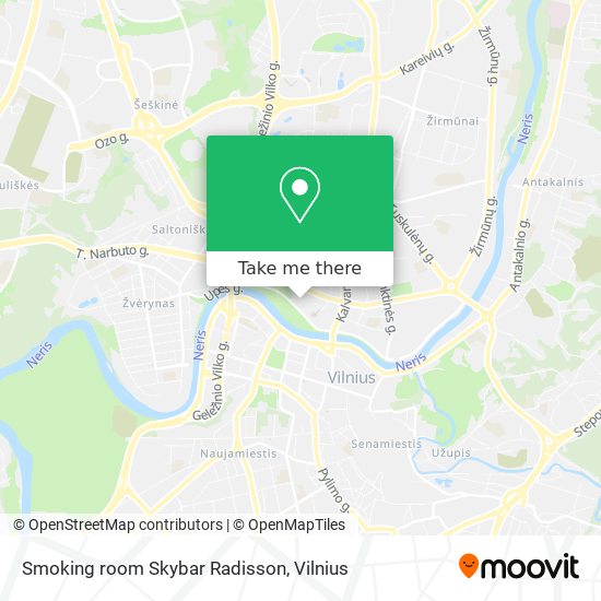 Карта Smoking room Skybar Radisson