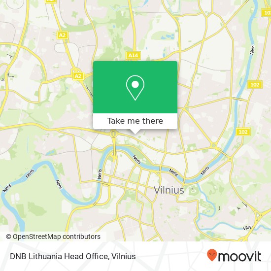 DNB Lithuania Head Office map