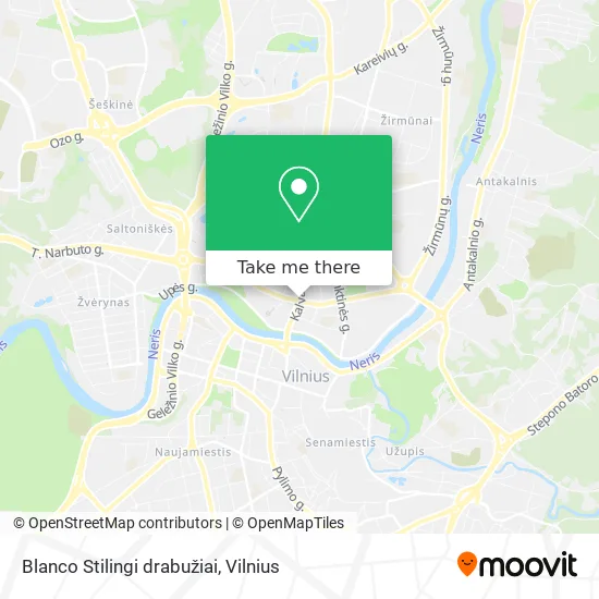 Карта Blanco Stilingi drabužiai