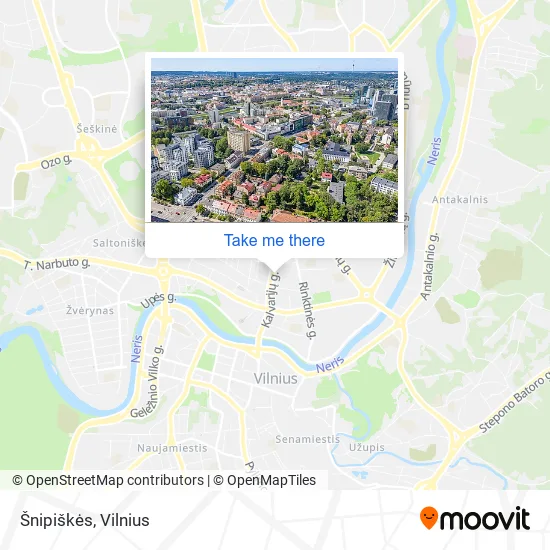 Карта Šnipiškės