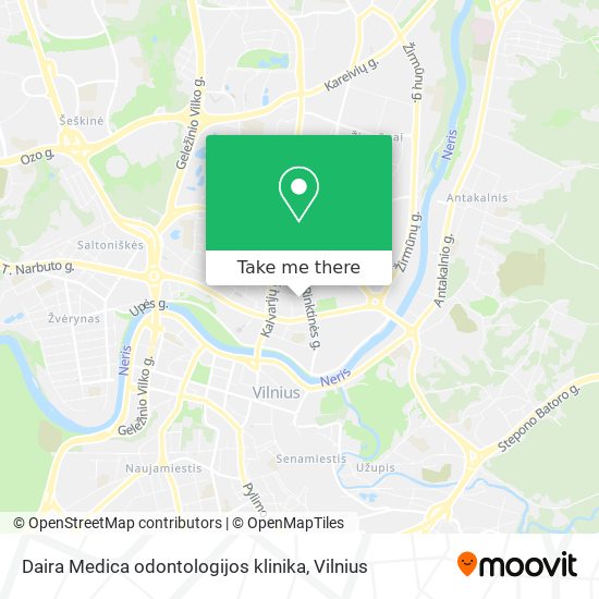 Daira Medica odontologijos klinika map