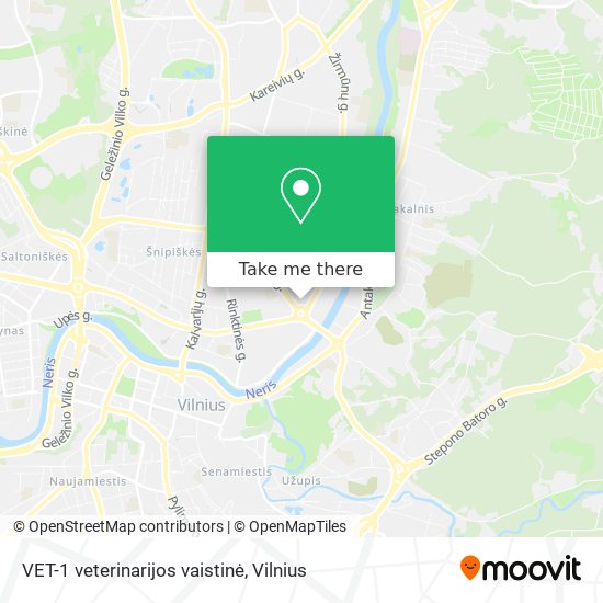 VET-1 veterinarijos vaistinė map