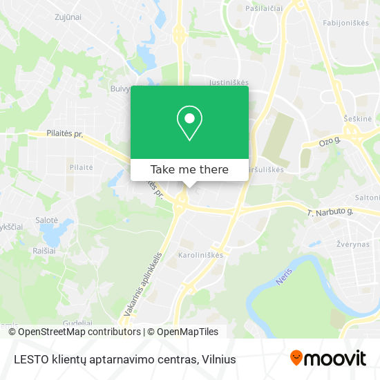 LESTO klientų aptarnavimo centras map
