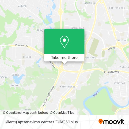 Klientų aptarnavimo centras "Gilė" map