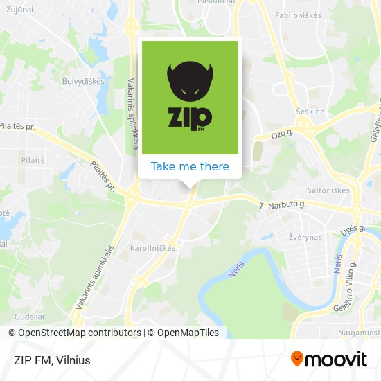 ZIP FM map