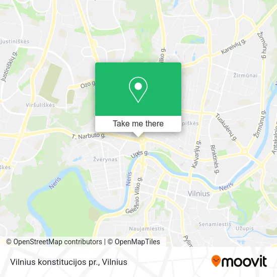 Карта Vilnius konstitucijos pr.