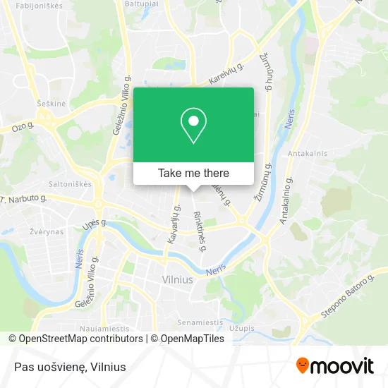 Карта Pas uošvienę